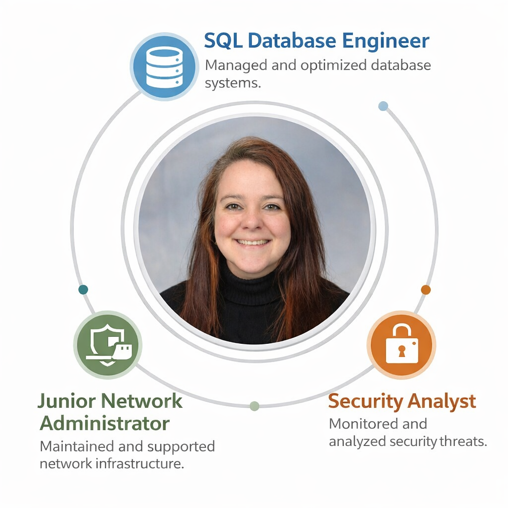 Andrea Jared, cybersecurity and network security professional
